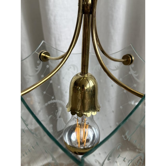 Glass Lantern Pendant by Pietro Chiesa for Fontana Arte, 1950s For Sale - Image 16 of 18