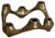 Mid-Century Brutalist Bronze Candleholder from Michael Harjes, Germany, 1960s For Sale