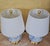 Early 21st Century Pair of Jonathan Y Holly Marbleized Ceramic Table Lamps in Blue & White For Sale - Image 5 of 18