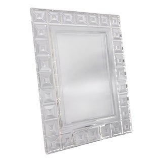 Mid-Century Modern Heavy Crystal Picture Frame from Rosenthal, 1960s For Sale