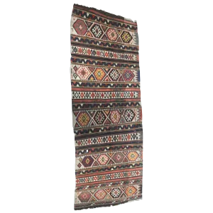 19th Century Antique Handwoven Turkish Kilim Carpet Runner