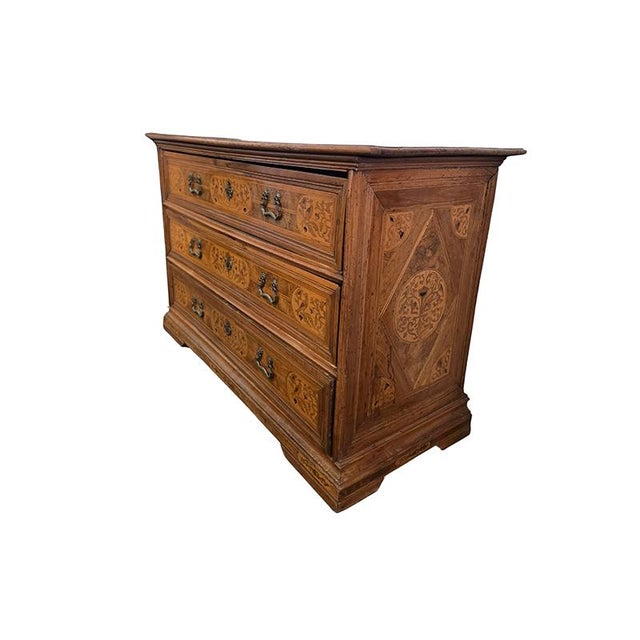 Brown Antique Late 17th Century Chest of Drawers For Sale - Image 8 of 11