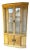 Chinoiserie 1970s Vintage Stanley Faux Bamboo and Cane Lighted China and Display Cabinet For Sale - Image 3 of 14