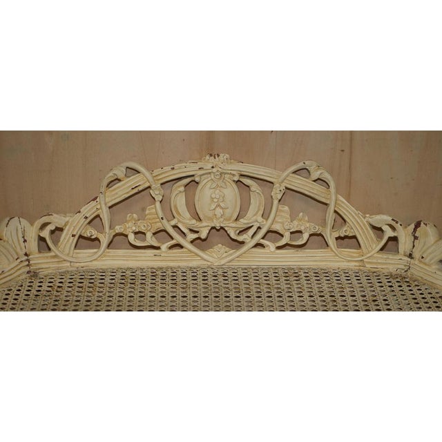 Antique French Window Seat Bench, 1880 For Sale - Image 11 of 18