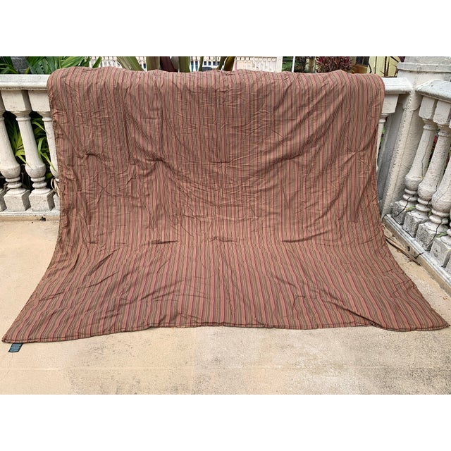 Textile Vintage Lauren Ralph Lauren Paisley- Floral Full Queen Comforter Cover, Red Brown Green Tan Burgundy For Sale - Image 7 of 12