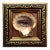 Original Painting on Shell Framed Lover's Eye Victorian Style Wall Decor by Artist Valeriya Serova For Sale