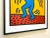 Metal Keith Haring Estate Vintage 1989 Lithograph Print Framed Pop Art Poster " International Youth Year " 1985 For Sale - Image 7 of 13