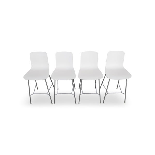 We are offering one of four sets of four bar stools from the premium German manufacturer Vitra for sale. These are the...