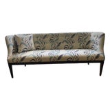 Highland House Attributed 2016-72 Loren Tight Seat Bench in Maison Venu Fabric (Tuileries) For Sale
