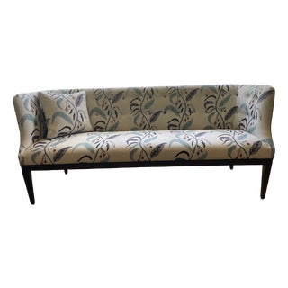 Highland House Attributed 2016-72 Loren Tight Seat Bench in Maison Venu Fabric (Tuileries) For Sale