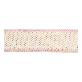 Sample - Schumacher Sylvia Crochet Tape in Petal For Sale
