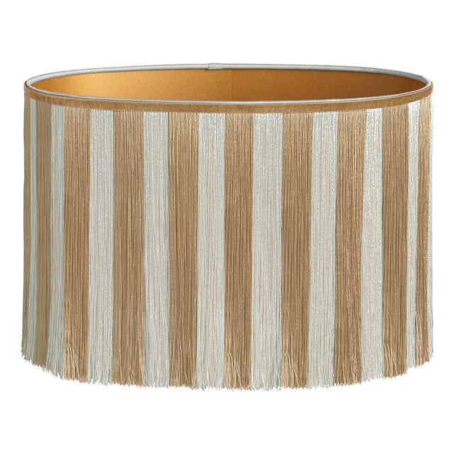 Palais Lampshade Jackie Sand & Ecru – Fringes For Sale