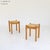 Brown Larch and Rope Stools, 1970s, Set of 2 For Sale - Image 8 of 9
