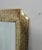 Hollywood Regency Style Incised Design Gold Mirror For Sale - Image 4 of 5