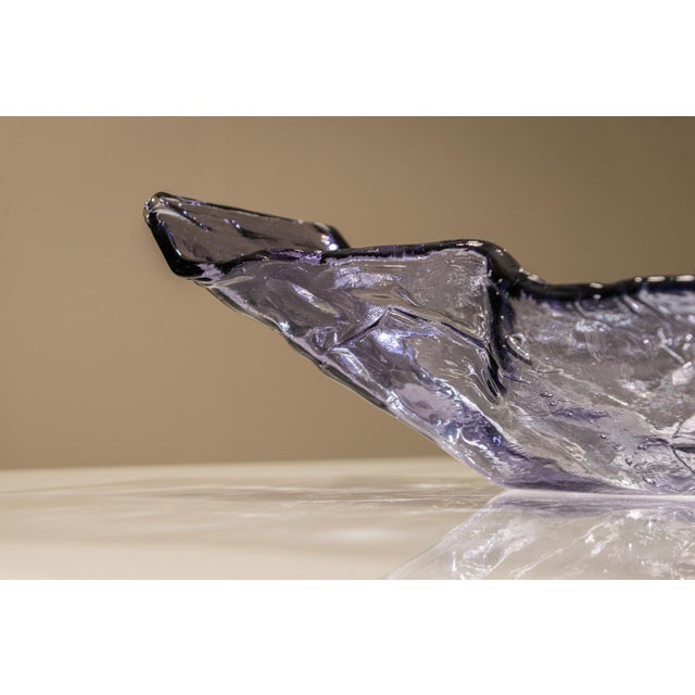 Mod. S502 Bowl in Crystal by Carlo Nason for AV Mazzega, 1970s For Sale - Image 12 of 13