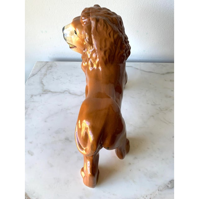 19th Century Standing Lion Staffordshire Figure, Circa 1880 For Sale In Los Angeles - Image 6 of 11