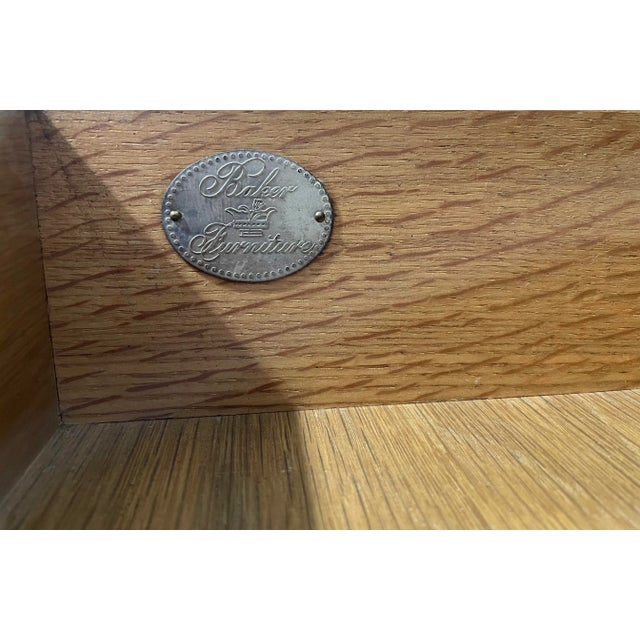 Wood 1950s Michael Taylor for Baker Far East Collection Black Lacquered Nightstands, Pair For Sale - Image 7 of 7