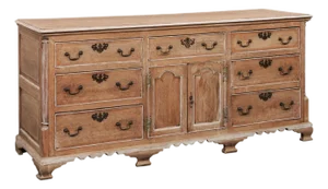 French 6.25 Ft Long Oak Sideboard, 19th C.