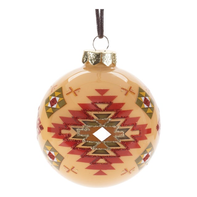 Western Glass Ball Ornament (Set of 6) For Sale