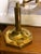 Hollywood Regency Vintage 1980's Brass Tabletop Lamp With Swivel Arm For Sale - Image 4 of 9