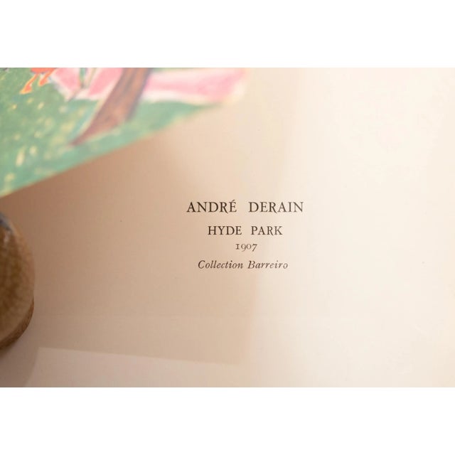 1943 After André Derain "Hyde Park", First Edition Parisian Offset Lithograph For Sale In Dallas - Image 6 of 8