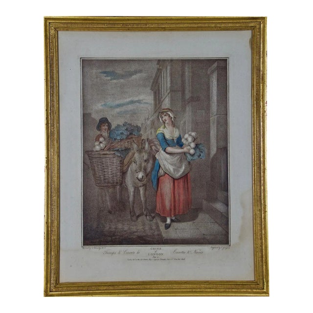 "Turnips & Carrots": An Engraving From the Series 'The Cries of London' by Wheatley: 1797 For Sale