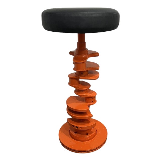 V8 Engine-Inspired Crankshaft Bar Stool For Sale