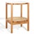 Karyna Rattan & Glass Accent Table With Shelf in Clear / Natural For Sale In Philadelphia - Image 6 of 8