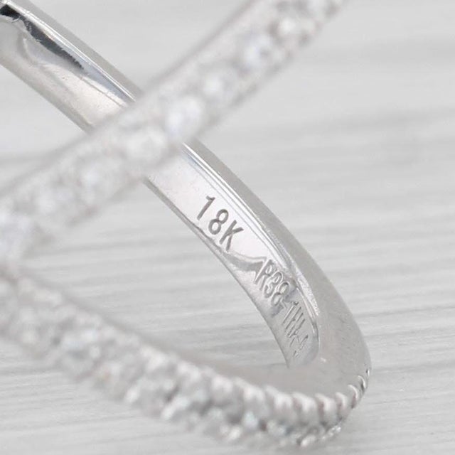 Daussi 0.30ctw Diamond Orbit Ring 18k White Gold Size 6.75 For Sale In Greensboro - Image 6 of 8