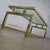 Late 20th Century Modern Coffee Table Brass Toned Anodized Aluminum Frame With a Glass Inset Top For Sale - Image 10 of 18