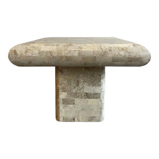 1980s Vintage Maitland Smith Tessellated Stone Side Table For Sale