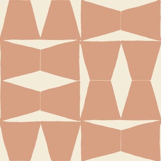 Sample - Brancusi Wallpaper by Susan Hable in Blush Rose For Sale