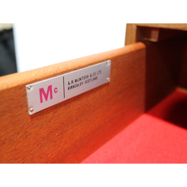 Brown 1960s Mid Century Modern Vintage Teak Credenza Sideboard by McIntosh For Sale - Image 8 of 15