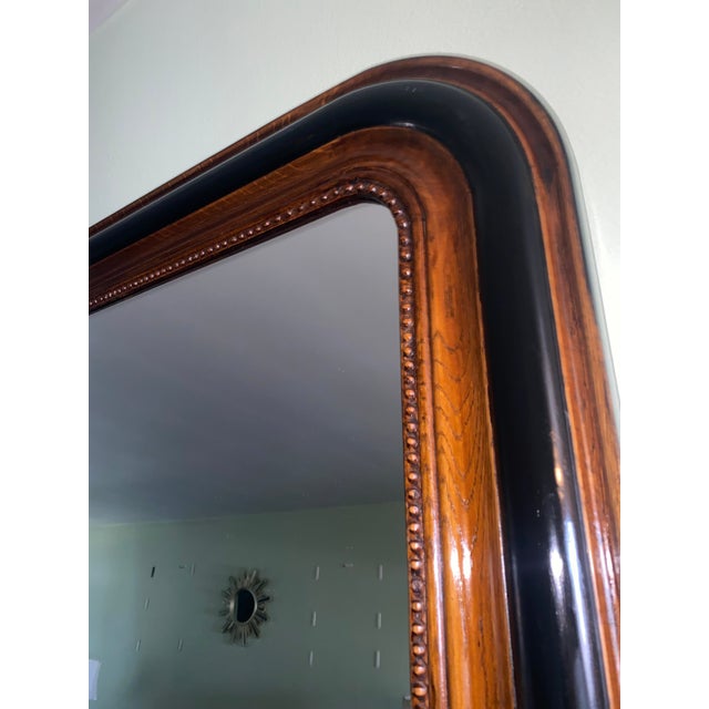 1930s Oak Wall Mirror For Sale - Image 4 of 6