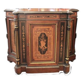 Antique Renaissance American Rosewood Credenza For Sale