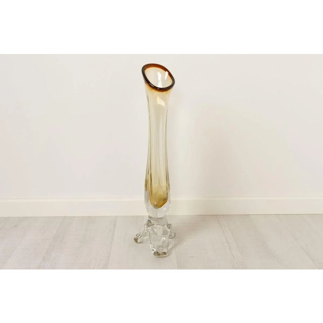 Mid-Century Swedish Glass Vase For Sale - Image 4 of 15