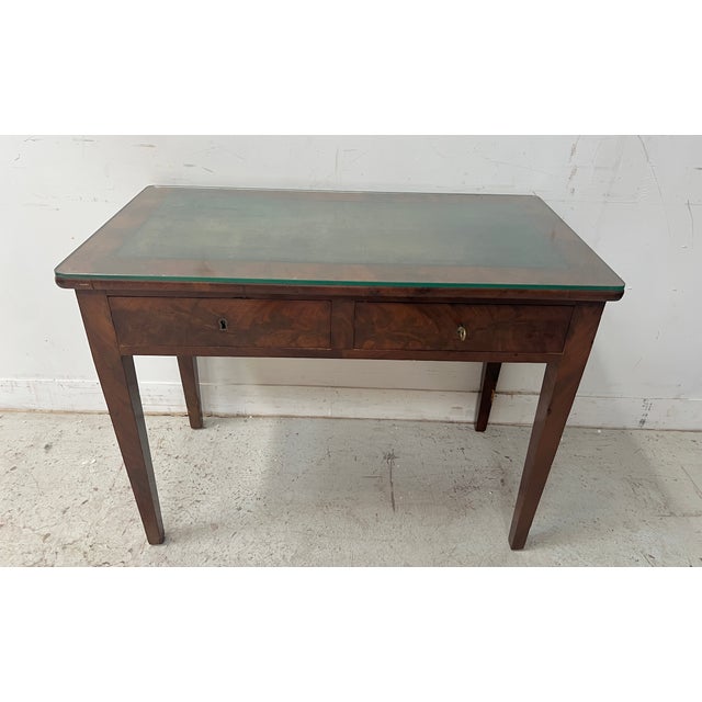 Louis XVI Style Desk in Mahogany and Veneer, 1800s For Sale - Image 5 of 10
