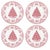 Victorian Johnson Brothers Old Britain Castles Pink Christmas Tree Dinnerware Set – 4 Dinner Plates, 4 Salad Plates & 4 Mugs – Made in England - 12 Pieces For Sale - Image 3 of 12