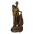 A very large 24" (61cm) Franz Xavier Bergmann (1861-1936) cold painted bronze group statue, signed, Austria, circa 1910....