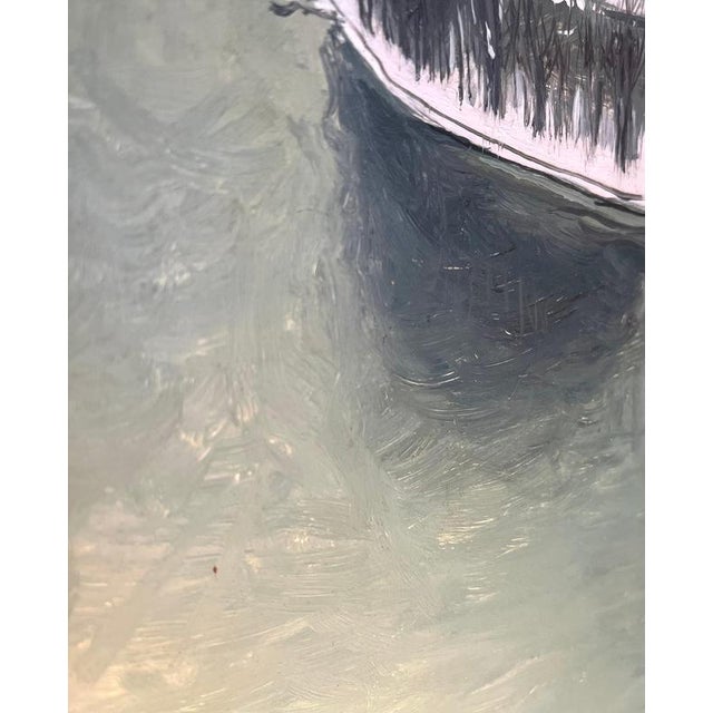 Claude Sauthier, Landscape, Oil on Wood, 1970s For Sale - Image 10 of 12