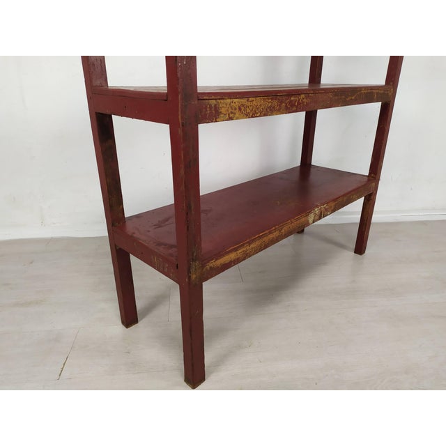 Vintage Patinated Wood Shelf For Sale - Image 12 of 16