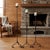 Rustic Hand Forged Iron Candelabra Set of 3 (90-110cm) Antique Copper Finish Iron Bamboo Stem with Scroll Base Estate Set For Sale - Image 3 of 6