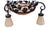This is a very good example of a forged iron and art glass chandelier that is attributed to Mueller Freres. The high...