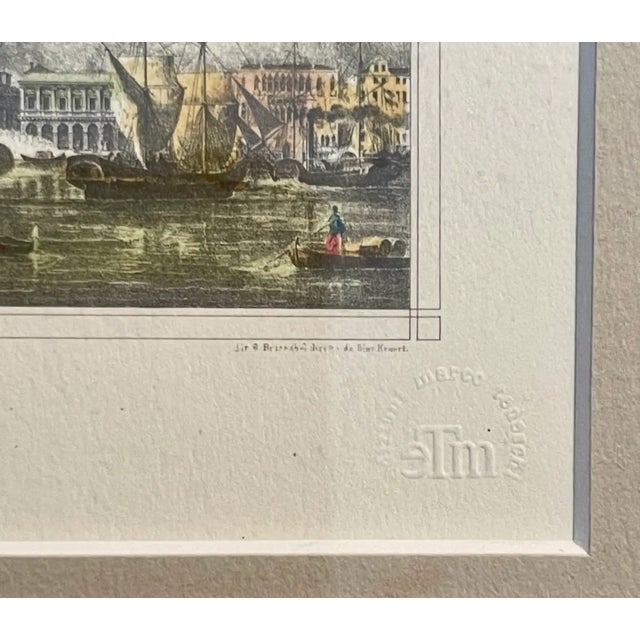 19th C. French Lithograph, "Panorama De Venise" For Sale - Image 4 of 9