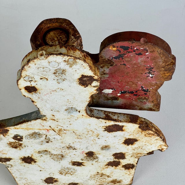 Rare Vintage Heavy Gauge Human Torso Gallery Shooting Target With Swinging Head For Sale In New York - Image 6 of 13