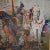 Amazing antique Scottish tapestry in gilt frame tat measures almost six feet wide - 180 CM The subject is based on the...