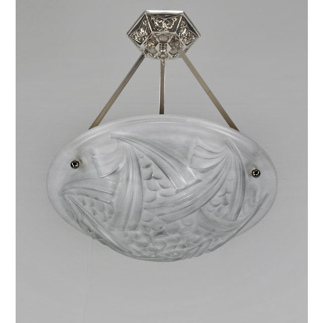 French Art Deco Pendant by Degue - 1920s France For Sale - Image 6 of 11