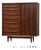 1960s Refinished Danish Modern Rosewood Armoire Dresser by Sven Madsen for Falster For Sale