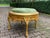 Green 1980s Italian Baroque Rococo Gilt Ottoman Bench – Hand-Carved Beechwood & Tufted Green Velvet For Sale - Image 8 of 12