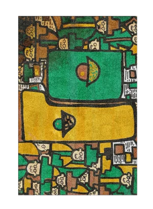 Green 1984 Rug by Betta K for Malcusa